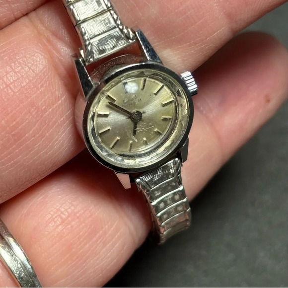vintage girard perregaux Ladies Cocktail Mechanical Wind Up Watch Working - Picture 5 of 13